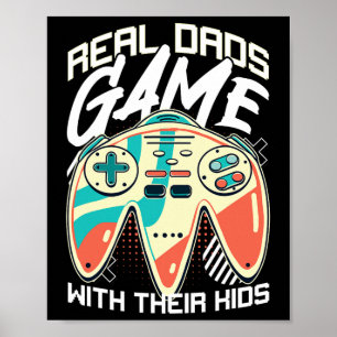 Poster Dia de os pais Gamer Pai Video Game Padre Stepdad