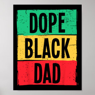 Poster Dia de os pais Pai Negro Da Droga Juntee História