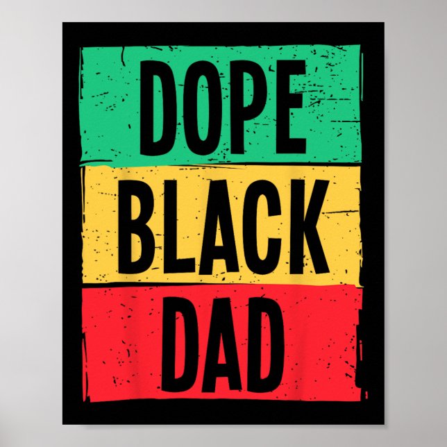 Poster Dia de os pais Pai Negro Da Droga Juntee História  (Frente)