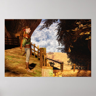 Poster Dia de outono da Guarda em pé