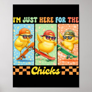 Poster Dia de Páscoa de Frango Amante de Animais de Fazen