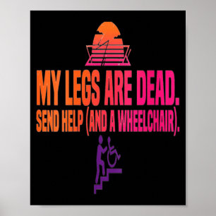 Poster Dia de Pernas Femininas Pernas Engraçadas São Agen