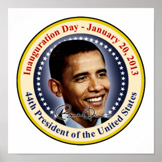 Pôster Dia de Posse do Presidente Obama