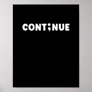 Poster Dia de Prevenção do Suicídio em Semicolon