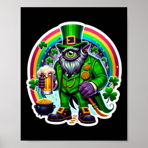 Poster Dia de São Patrício Bylor Do Olhar Mau Demônio Irl