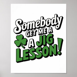 Poster Dia de São Patrício Engraçado Orgulho Irlandês Tre