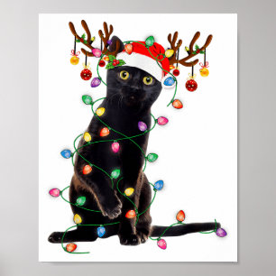 Poster Dia de São Patrício Gato Preto Presente Meu Amulet