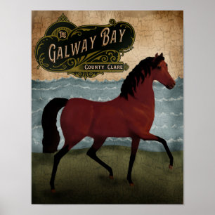 Poster Dia de São Patrício Irish Horse, marca mercantilis