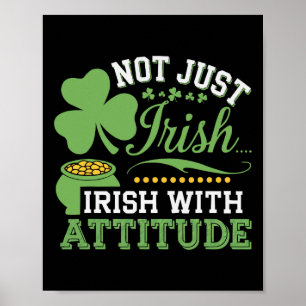 Poster Dia de São Patrício Shamrock Irlandês Travessura I