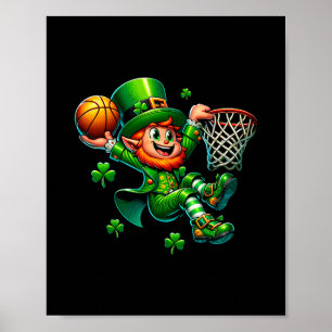 Poster Dia de São Patrício Sketll Duende Irlandês Enterra