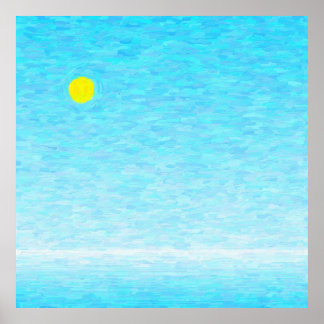 Pôster Dia de sol em alto mar