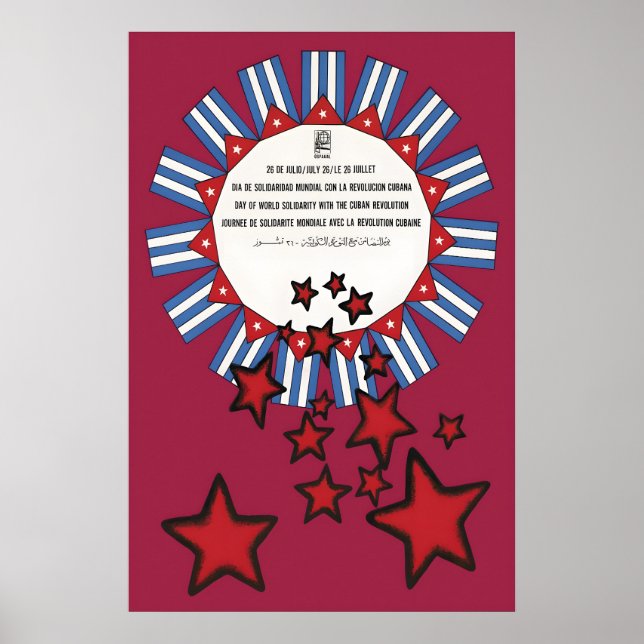 Poster Dia de Solidariedade Mundial com a OSPAAAL (Frente)