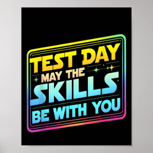 Poster Dia de Teste Dia de Teste Que as Habilidades Estej