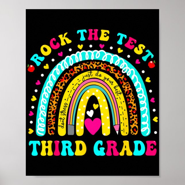 Poster Dia de Teste Dia do Arco-Íris Dia do Terceiro Test (Frente)