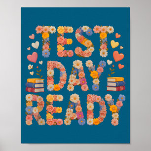 Poster Dia de teste Kawaii pronto tudo está bem história
