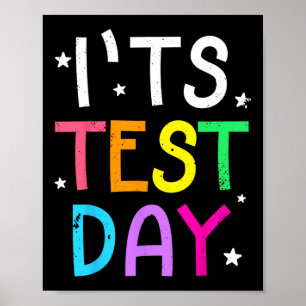 Poster Dia de teste para o professor é engraçado no dia d