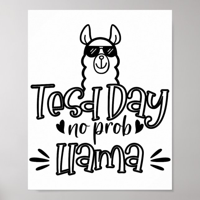Poster Dia de Teste Sem Prob-llama Llama Dia 1 de Teste d (Frente)