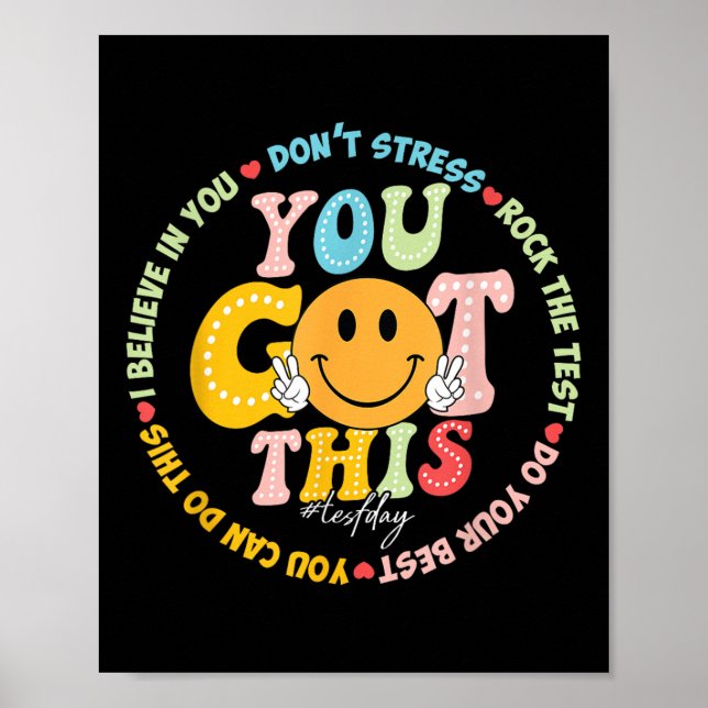 Poster Dia De Teste Você Tem Este Rock O Testin Do Profes (Frente)