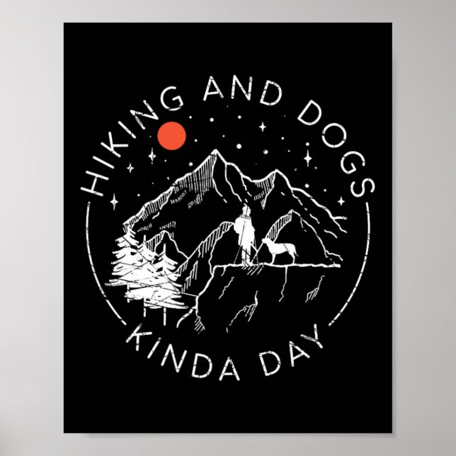 Poster Dia de Trilha e Cachorros  (Frente)