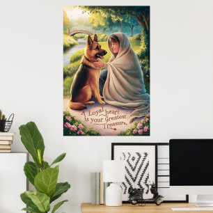 Poster Dia de Verão dos Meninos e Cães