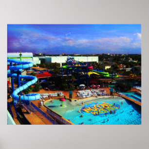 Pôster Dia de verão em Waterpark em Daytona Beach