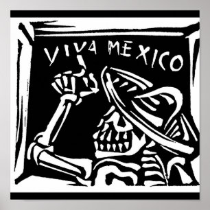 Poster Dia de Viva México México "do inoperante "