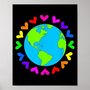 Poster Dia do Amor à Terra 2022 Ativista Ambiental Planet