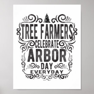 Poster Dia do Árvore de Árvore Dando Presente Dia da Terr