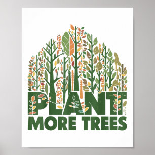 Poster Dia do Árvore Planta Mais Árvores Chegam Dia do Te