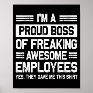 Poster Dia do Chefe Apreciação do Funcionário Escritório