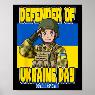 Poster Dia do Defensor da Ucrânia 14 de Outubro