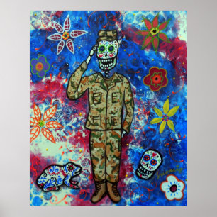 POSTER DIA DO EXÉRCITO DA FORÇA AÉREA DO MORTO