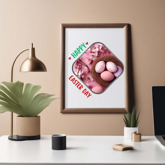 Pôster Dia do felz pascoa - Felicidade (Criador carregado)