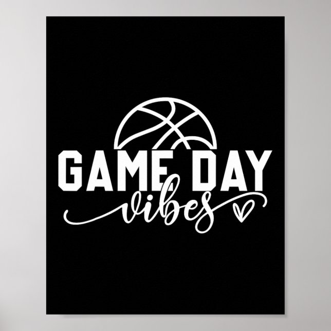 Poster Dia do jogo de basquete vence jogo de basquete (Frente)