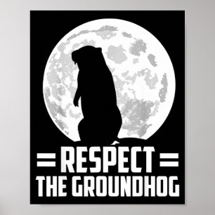 Poster Dia do Marmota Respeite o Marmota