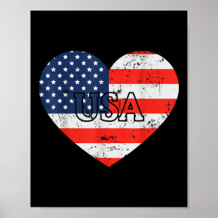 Poster Dia do Memorial do Coração na América do legal 4 d