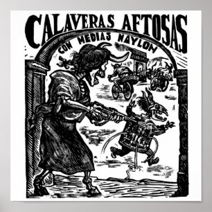 Pôster Dia do morto, México. Cerca de 1947.