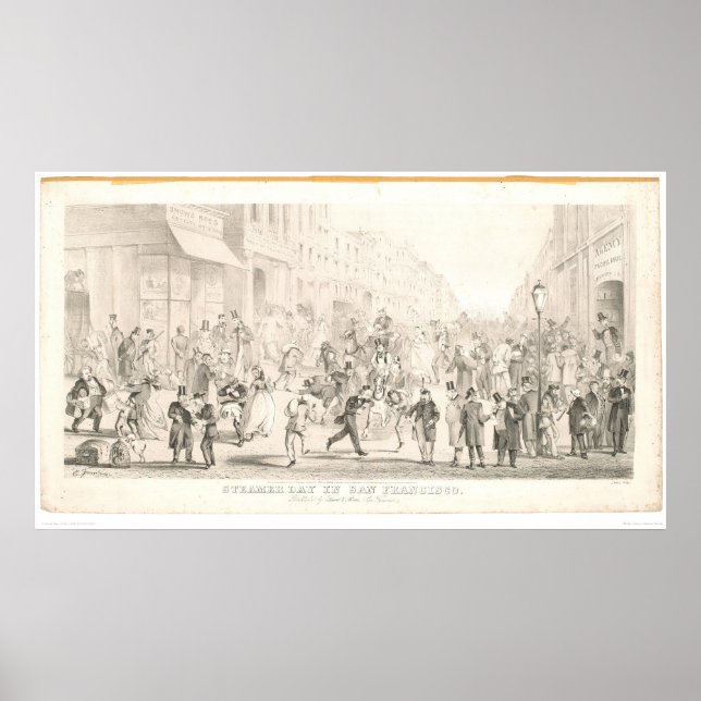 Pôster Dia do navio a vapor em SF (1164A) (Frente)