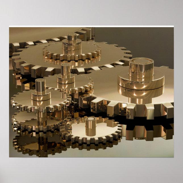 Poster Dia do Pai em Gear (Frente)