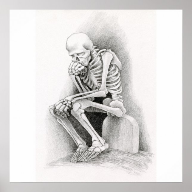 Poster Dia do Pensador Morto (Frente)