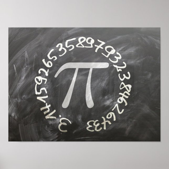 Poster Dia do Pi Dia do Pi Quadro Negro Educação (Frente)