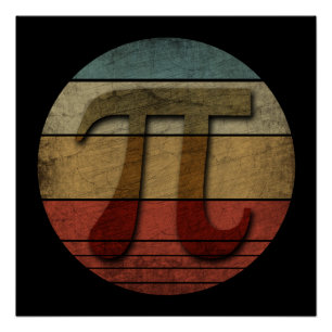 PÔSTER DIA DO PI VINTAGE
