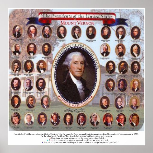 Poster Dia do Presidente - Feriado Mais Estranho (Frente)