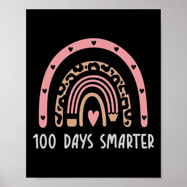 Poster Dia Do Professor Figurino 100 Dias Mais Inteligent (Frente)