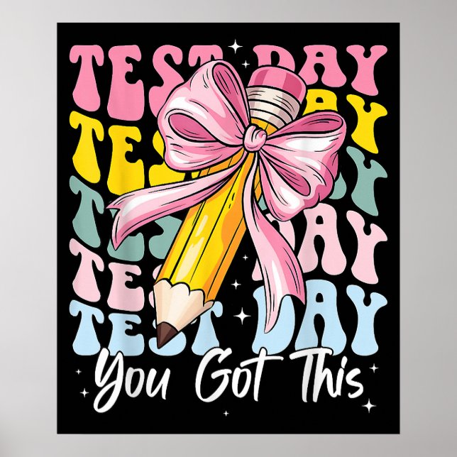 Poster Dia do Teste Balance o Teste Motivacional Você Con (Frente)