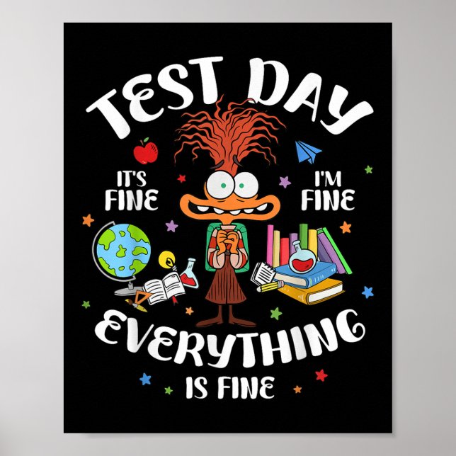 Poster Dia Do Teste É Ótimo, Tudo Está Bem, Testi (Frente)