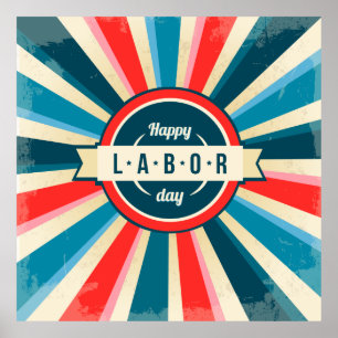 Pôster Dia do Trabalhador feliz