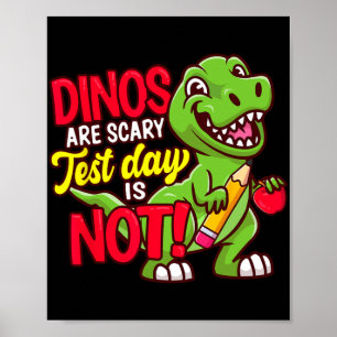 Poster Dia dos Camisas Os Dinos Estão Assustados O Dia Do