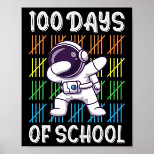 Poster Dia dos Meninos Escolares Meninas Diversão De Astr