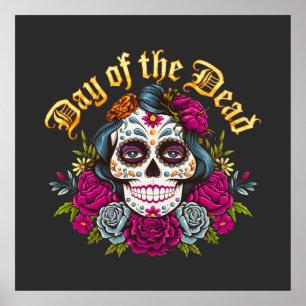 Poster Dia dos Mortos: Celebração do Dia de Los Muertos